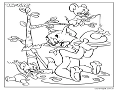 Harika Tom ve Jerry Boyama Sayfası