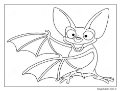 Harika Yarasa Boyama Sayfası