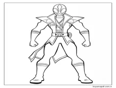 Havalı Power Rangers Boyama Sayfası