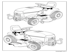 Husqvarna Binen Çim Biçme Makinesi Boyama Sayfası