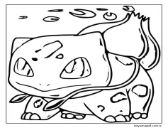 İnanılmaz Bulbasaur Boyama Sayfası