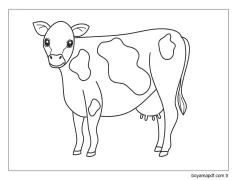 Inanılmaz Inek Boyama Sayfası