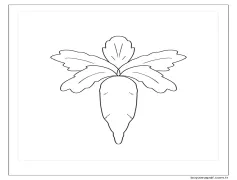 Inanılmaz Turp Boyama Sayfası