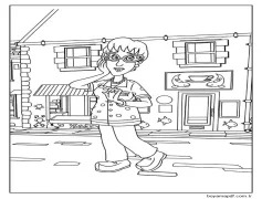 İtfaiyeci Sam'de Temel Dylis Fiyatı Boyama Sayfası