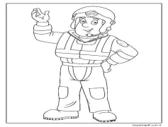 İtfaiyeci Sam'den Eğlenceli Tom Thomas Boyama Sayfası