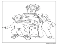 Itfaiyeci Sam ve Arkadaşları Boyama Sayfası