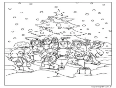 İtfaiyeci Sam ve Takım Arkadaşları Kışın Boyama Sayfası