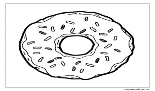 İyi Donut Boyama Sayfası