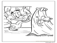 İyi Tom ve Jerry Boyama Sayfası