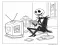 Jack Skellington çocuklar için yazdırılabilir Boyama Sayfası