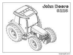 John Deere 5225 Boyama Sayfası