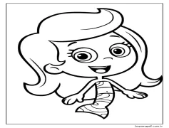 Kabarcık Lepistes Molly Boyama Sayfası