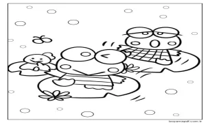 Keroppi Yazdırılabilir Ücretsiz Boyama Sayfası