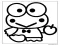 Keroppi'yi kolayca çizin Boyama Sayfası