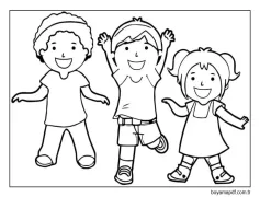 Kıkırdama Boyama Sayfaları Duygular Boyama Sayfası