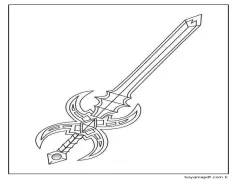 Kılıç (2) Boyama Sayfası