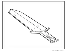 Kılıç (6) Boyama Sayfası