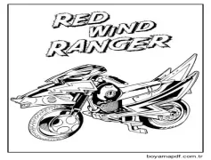 Kırmızı Rüzgar Korucusu Boyama Sayfası