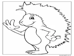 Kirpi ücretsiz yazdırılabilir Boyama Sayfası