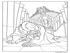 Kızgın Canavar Boyama Sayfası