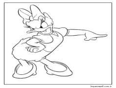 Kızgın Daisy Duck Boyama Sayfası