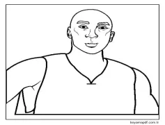 Kobe Bryant Bedava Boyama Sayfası