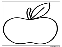 Kolay Elma Boyama Sayfası