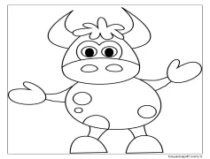 Komik Inek Boyama Sayfası