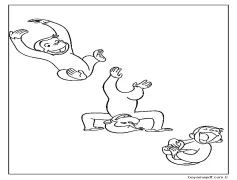 Komik Meraklı George Boyama Sayfası