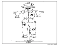 Korkuluk - Sayfa 1 Boyama Sayfası