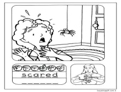 Korkutmak Boyama Sayfaları Duygular Boyama Sayfası