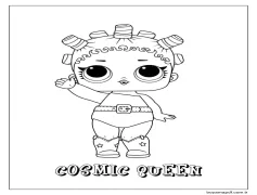 Kozmik Kraliçe Lol Bebek Boyama Sayfası