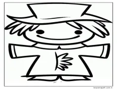 Küçük Korkuluk Boyama Sayfası