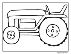 Küçük Traktör Boyama Sayfası