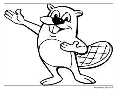 Kunduz 1 Boyama Sayfası