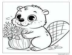 Kunduz Resimleri Boyama Sayfası