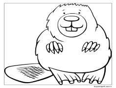 Kunduz Ücretsiz Çocuklara Boyama Sayfası