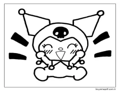 Kuromi komik Boyama Sayfası