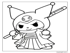Kuromi yazdırılabilir Boyama Sayfası