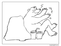 Kutup ayısı (6) Boyama Sayfası