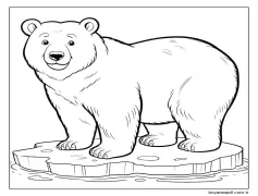 Kutup ayısı (7) Boyama Sayfası