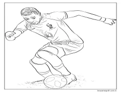 Kylian Mbappe Renklendirmek İçin Boyama Sayfası