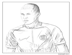 Kylian Mbappe Resim Boyama Sayfası