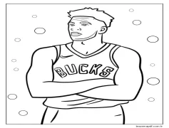 LeBron James Baskı İçin Boyama Sayfası