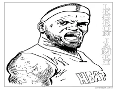 LeBron James Çocuklar İçin Boyama Sayfası
