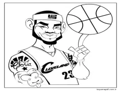 LeBron James Resim Boyama Sayfası