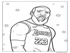 LeBron James Ücretsiz Boyama Sayfası