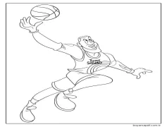 LeBron James Ücretsiz Resim Boyama Sayfası