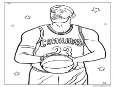 LeBron James Yazdır Boyama Sayfası
