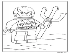 Lego DC Aquaman Boyama Sayfası